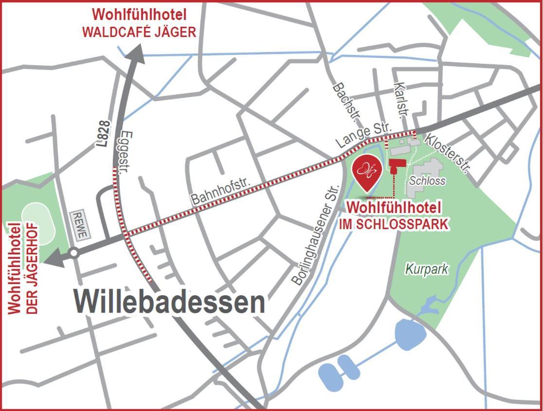 Wohlfuehlhotel Im Schlosspark - Self Checkin Willebadessen Zewnętrze zdjęcie