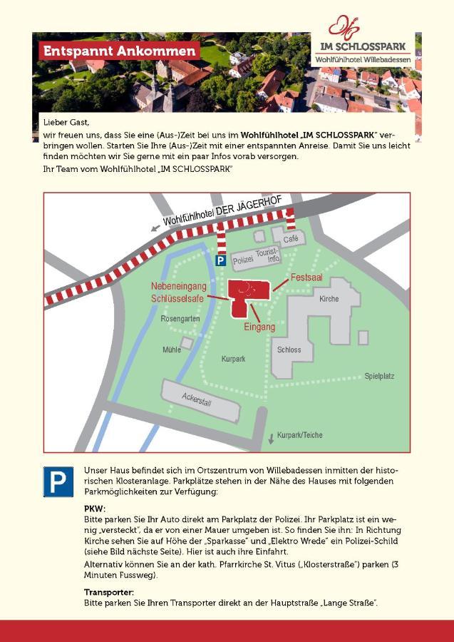 Wohlfuehlhotel Im Schlosspark - Self Checkin Willebadessen Zewnętrze zdjęcie